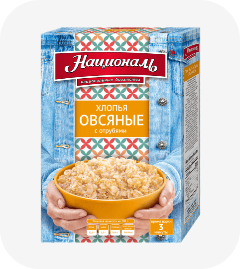 Хлопья овсяные с отрубями
