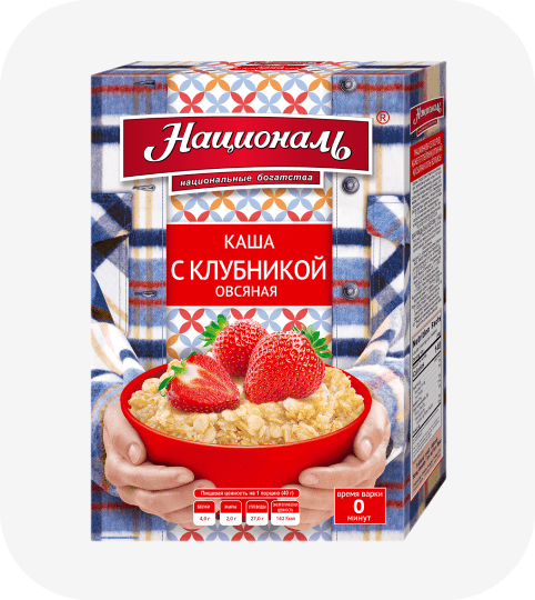 Каша с клубникой овсяная